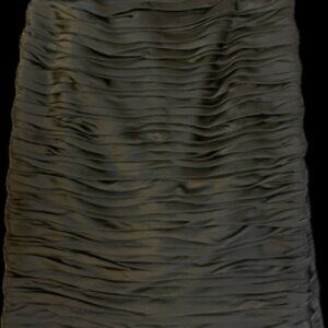 Carlisle Black A-line skirt with Pleat design 100% silk - size 6